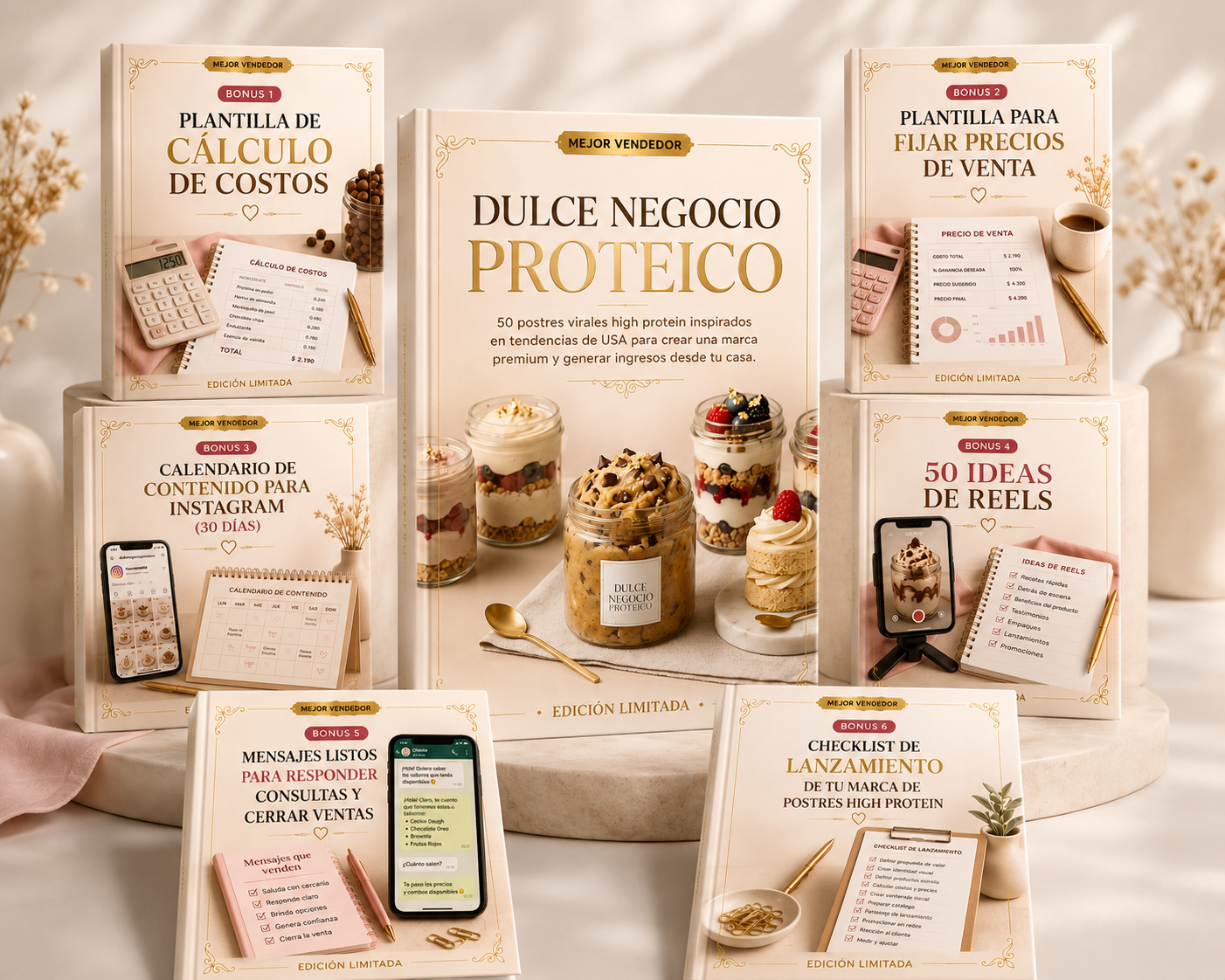 50 postres virales high protein para emprender desde tu casa